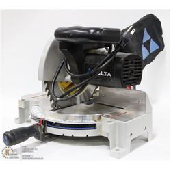 10"DELTA MITRE SAW, WITH 40 TOOTH CARBIDE BLADE