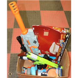 2 SUPER SOAKERS , 2 BIG NERF GUNS AND MORE