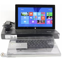 MICROSOFT SURFACE W/ WIN 8.1 AND TYPEFACE KEYBOARD