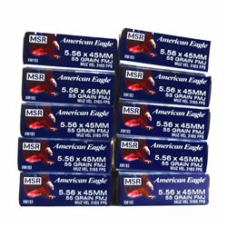 10 Boxes of American Eagle 5.56 x 45MM.