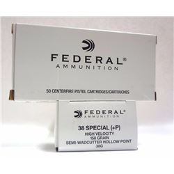 2 Boxes of Federal Ammunition 38 Special High Velocity.