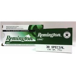 2 Boxes of Remington UMC 38 Special.
