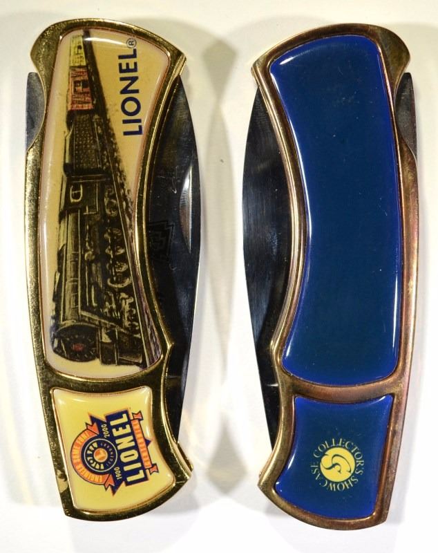 LIONEL TRAIN KNIFE & APOLLO II 30th ANNIVERSARY KNIFE