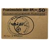 Image 1 : AUSCHWITZ CONCENTRATION CAMP 50PF COUPON/NOTE