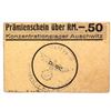 Image 1 : AUSCHWITZ CONCENTRATION CAMP 50PF COUPON/NOTE