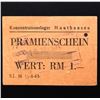 Image 2 : MAUTHAUSEN CONCENTRATION CAMP 1RM COUPON/NOTE