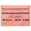 Image 1 : GRO-ROSEN CONCENTRATION CAMP 1RM COUPON/NOTE