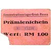 Image 1 : GRO-ROSEN CONCENTRATION CAMP 1RM COUPON/NOTE