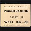 Image 2 : SACHSENHAUSEN CONCENTRATION CAMP 50PF COUPON/NOTE