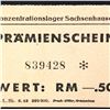 Image 4 : SACHSENHAUSEN CONCENTRATION CAMP 50PF COUPON/NOTE