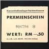 Image 2 : SACHSENHAUSEN CONCENTRATION CAMP 50PF COUPON/NOTE