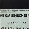 Image 4 : SACHSENHAUSEN CONCENTRATION CAMP 1RM COUPON/NOTE
