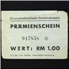 Image 2 : SACHSENHAUSEN CONCENTRATION CAMP 1RM COUPON/NOTE