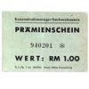 Image 1 : SACHSENHAUSEN CONCENTRATION CAMP 1RM COUPON/NOTE