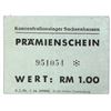 Image 1 : SACHSENHAUSEN CONCENTRATION CAMP 1RM COUPON/NOTE