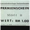 Image 4 : SACHSENHAUSEN CONCENTRATION CAMP 1RM COUPON/NOTE