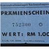 Image 4 : SACHSENHAUSEN CONCENTRATION CAMP 1RM COUPON/NOTE