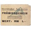 Image 1 : RAVENSBRCK CONCENTRATION CAMP 1RM COUPON/NOTE