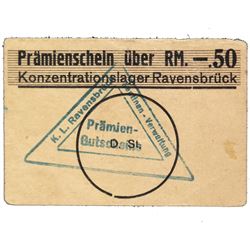RAVENSBRCK CONCENTRATION CAMP 50PF COUPON/NOTE