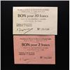 Image 8 : BRUAY FRANCE PRISONER OF WAR CAMP COUPONS/NOTES