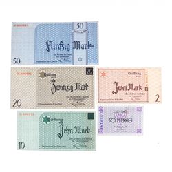 LITZMANNSTADT LODZ JEWISH GHETTO ENTWERTET SPECIMEN