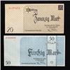 Image 9 : LITZMANNSTADT LODZ JEWISH GHETTO 1940 50pf-50M NOTES