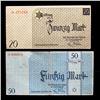 Image 9 : LITZMANNSTADT LODZ JEWISH GHETTO 1940 50pf-50M NOTES