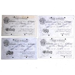 GREAT BRITAIN WWII OPERATION BERNHARD FORGERY NOTES