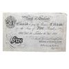 Image 1 : GREAT BRITAIN 1928 5 BANK OF ENGLAND WHITE NOTE