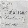 Image 6 : GREAT BRITAIN 1928 5 BANK OF ENGLAND WHITE NOTE
