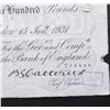 Image 7 : GREAT BRITAIN 1931 100 BANK OF ENGLAND WHITE NOTE