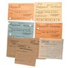 Image 1 : LITZMANNSTADT LODZ GHETTO MEAT RATION CARDS/RECEIPTS