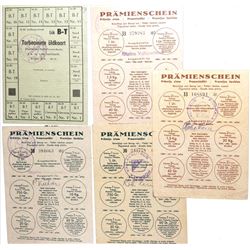 ESTONIA WORLD WAR II RATION COMMODITIES EXCHANGE CARDS