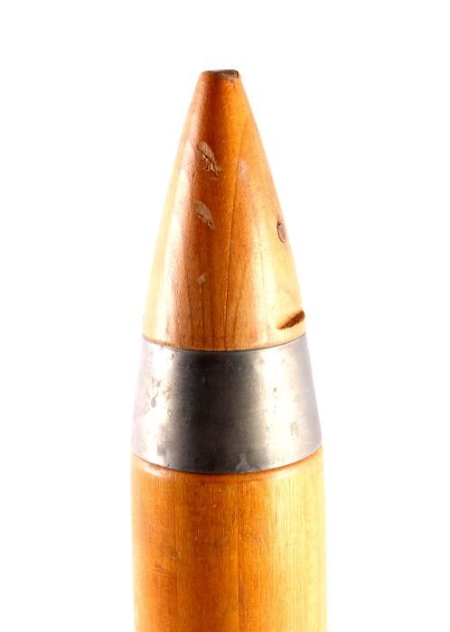 WWII Navy Wooden Practice Artillery Shell