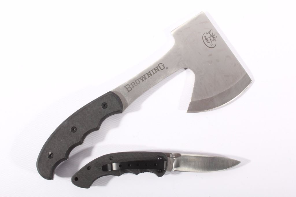 RMEF Knife, Hatchet, & Saw Combo Sets NIB