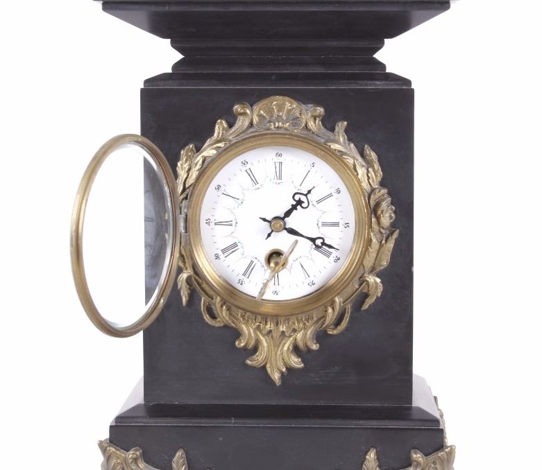 Bronze Horse & Jockey Mantel Clock