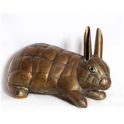 Sergio Bustamante, Rabbit, Welded Brass and Copper Sculpture