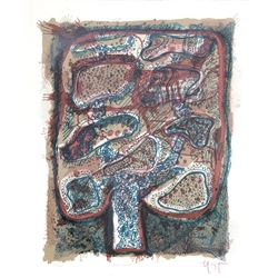 Rodolfo Nieto, Arbol Raqueta, Lithograph