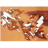 Image 1 : Mario Toral, Orange Abstract I, Lithograph
