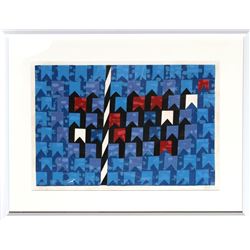 Alfredo Volpi, Bandeirinhas Estruturadas, Silkscreen