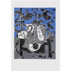 Claude Venard, Nature Morte a la Guitare, Lithograph