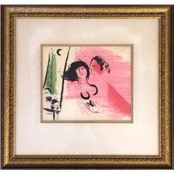 Marc Chagall, The Green Eiffel Tower (Cramer 34), Lithograph