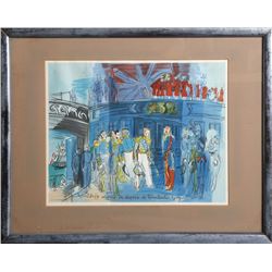 Raoul Dufy, Prince de Joinville Accueilli Amiral Anglais (Constantin Guys), Lithograph