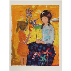 Willering Epko, Mother and Daughter, Lithograph