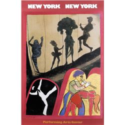 R.B. Kitaj, New York - Performing Arts Center, Poster