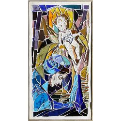 Charles Blaze Vukovich, Mary and Baby Jesus, Stained Glass Mosaic in Plaster