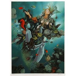 Israel Rubinstein, Goddess of the Sea - Nymph, Serigraph