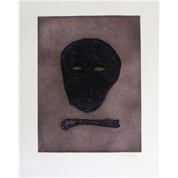 Fritz Scholder, The Mask of the Artist, Aquatint Etching