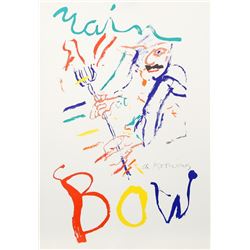 Willem de Kooning, Rainbow: Thelonius Monk, Devil at the Keyboard, Lithograph