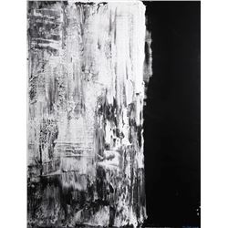 Aleksandra Shatokhina, Untitled, Abstract Black and White, Acrylic Painting